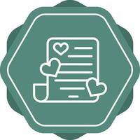 Romantic poem Vector Icon