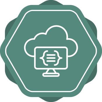 Serverless Computing Vector Icon