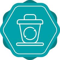 Recycling bin Vector Icon