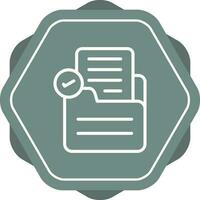 Document Check Vector Icon