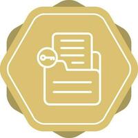 Document Unlock Vector Icon