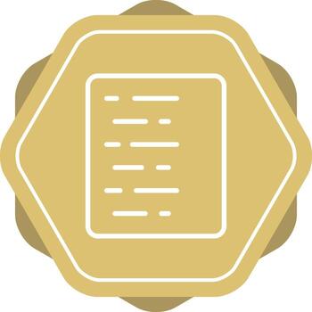 Document Align Left Vector Icon