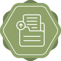 Document Upload Vector Icon