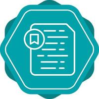 Document Insert Bookmark Vector Icon