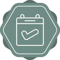 Calendar Check Vector Icon