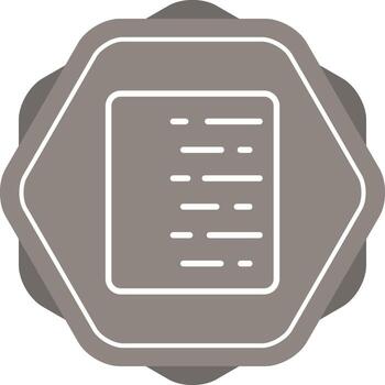 Document Align Right Vector Icon