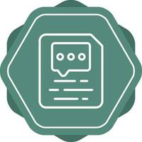 Document Insert Comment Vector Icon
