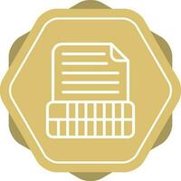 Document Insert Table Vector Icon