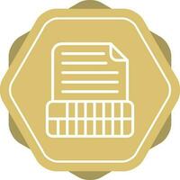 Document Insert Table Vector Icon