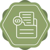 Document Insert Code Vector Icon