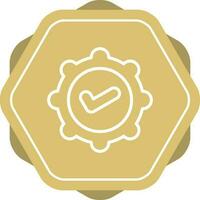 Badge Check Vector Icon