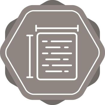 Document Size Vector Icon