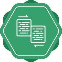 Document Merge Vector Icon