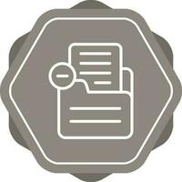 Document Remove Vector Icon