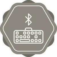 Bluetooth Keyboard Vector Icon