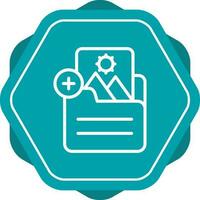 Document Insert Image Vector Icon