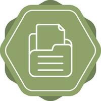 Folder with documents Vector Icon