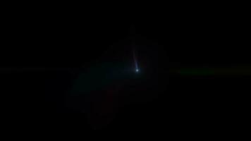 rose bleu optique lentille fusées éclairantes éclat lumière animation video