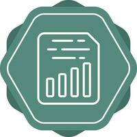 Document Insert Chart Vector Icon
