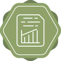 Document Insert Graph Vector Icon