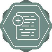 Document Insert Icon Vector Icon