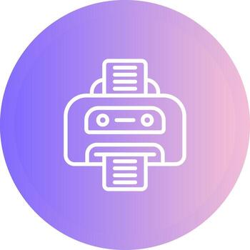 icono de vector de impresora