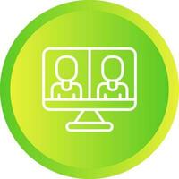 Video Conferencing Vector Icon