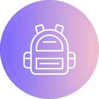 icono de vector de mochila