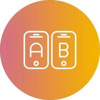 A B Testing Vector Icon