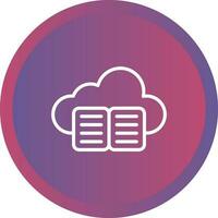 Cloud Training Vector Icon