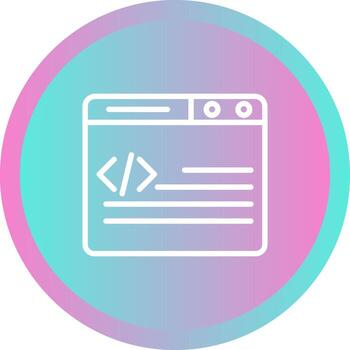 icono de vector de desarrollo web