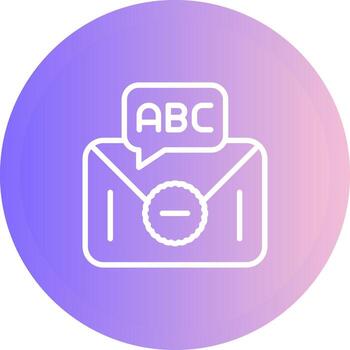 texto mensaje vector icono