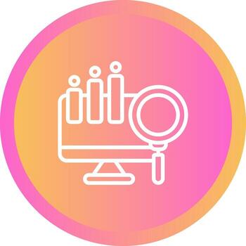 Big Data Analytics Vector Icon