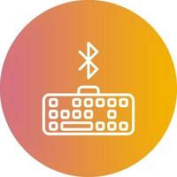 Bluetooth Keyboard Vector Icon