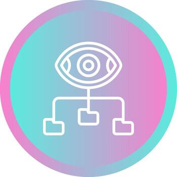 icono de vector de visualización de datos