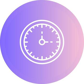 reloj Tres vector icono