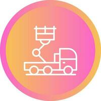 Ladder Truck Vector Icon