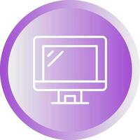 icono de vector de monitor de computadora