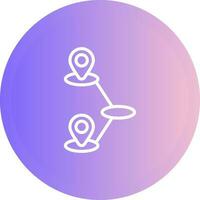 Journey Mapping Vector Icon