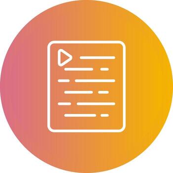 Document Indent Vector Icon
