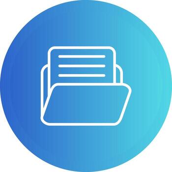 Document with folder Vector Icon