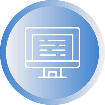 icono de vector de computadora de escritorio