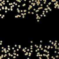 Abstract background with gold glittery confetti vector