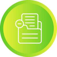 Document Remove Vector Icon