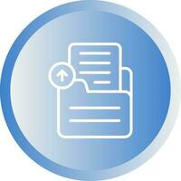 Document Upload Vector Icon