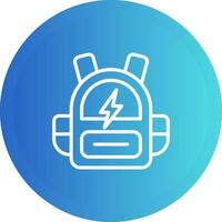 Smart Backpack Vector Icon