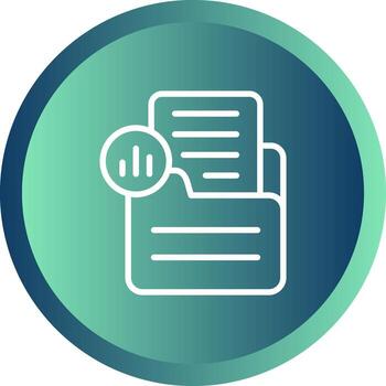 documento analítica vector icono