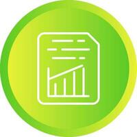 Document Insert Graph Vector Icon