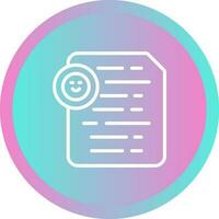 Document Insert Emoji Vector Icon