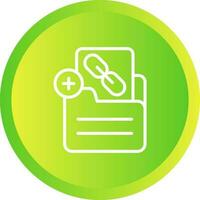 Document Insert Link Vector Icon